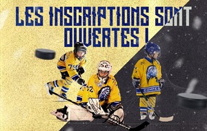 Inscriptions Saison 2020/2021